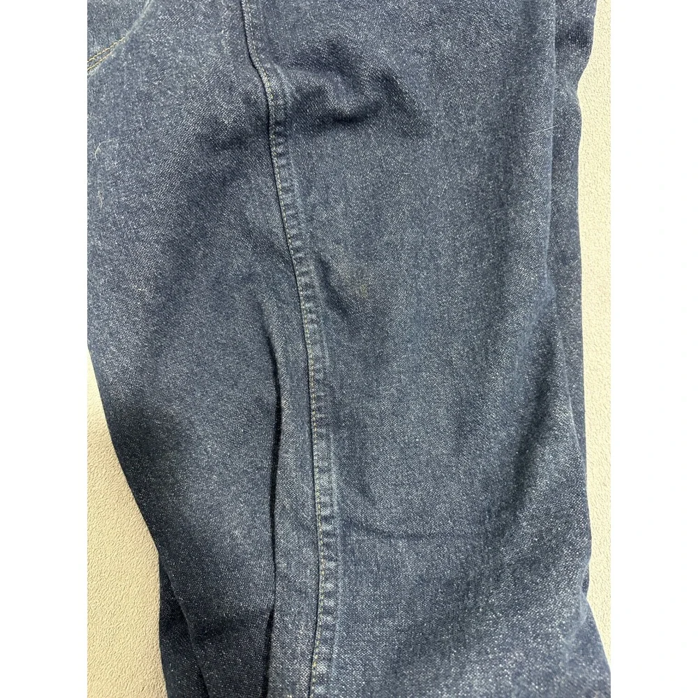 Wrangler Straight Leg Jeans Denim Mid-Rise Stretch Blue Mens Size W38 x L34